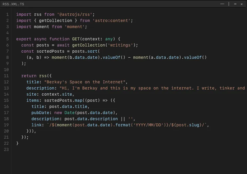 basic syntax highlighting